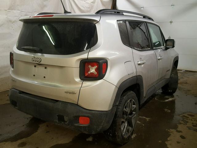 ZACCJBBT1FPC39492 - 2015 JEEP RENEGADE L SILVER photo 4