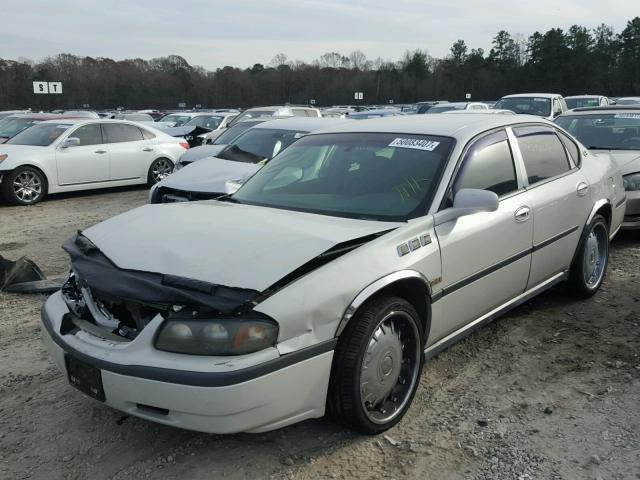 2G1WF52E839340952 - 2003 CHEVROLET IMPALA CREAM photo 2