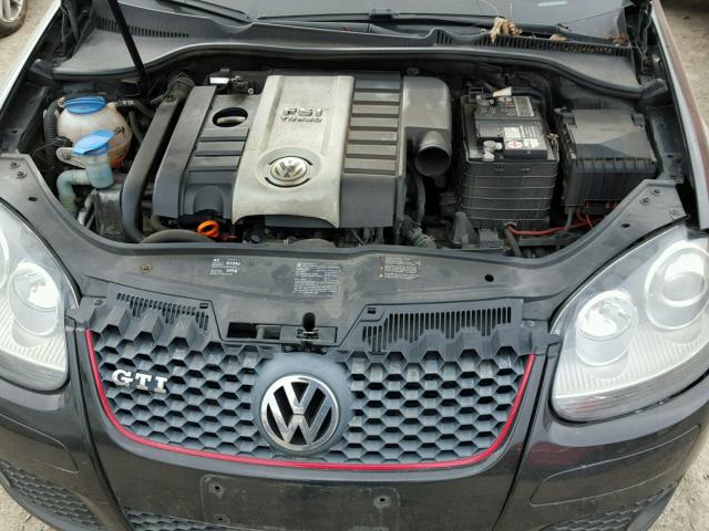 WVWFV71K58W243638 - 2008 VOLKSWAGEN GTI BLACK photo 7