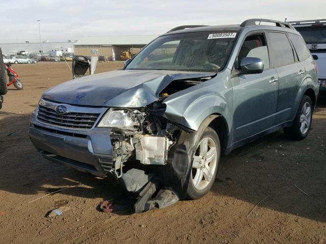 JF2SH63659H768853 - 2009 SUBARU FORESTER 2 BLUE photo 2