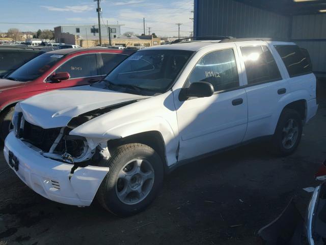 1GNDS13S982194324 - 2008 CHEVROLET TRAILBLAZE WHITE photo 2