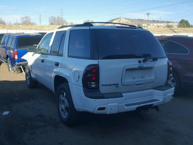 1GNDS13S982194324 - 2008 CHEVROLET TRAILBLAZE WHITE photo 3