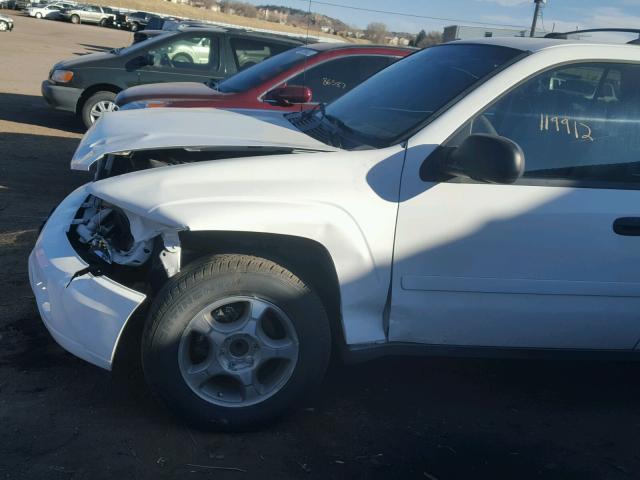 1GNDS13S982194324 - 2008 CHEVROLET TRAILBLAZE WHITE photo 9