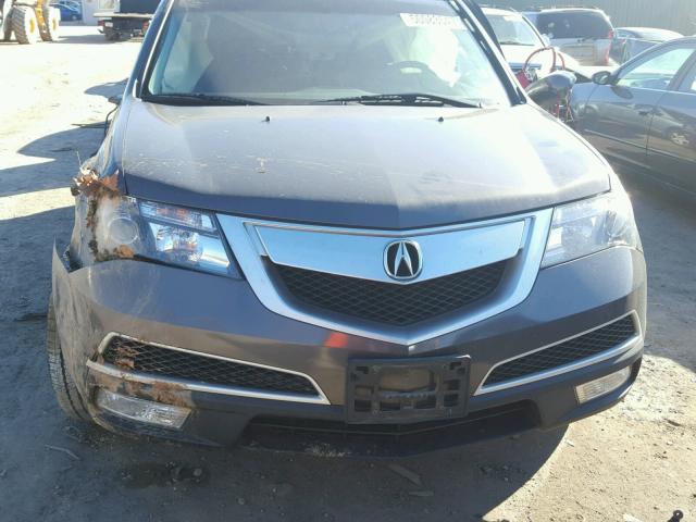 2HNYD2H26CH531061 - 2012 ACURA MDX BLACK photo 7