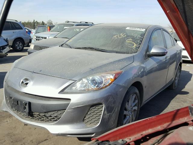 JM1BL1V87C1680191 - 2012 MAZDA 3 I GRAY photo 2