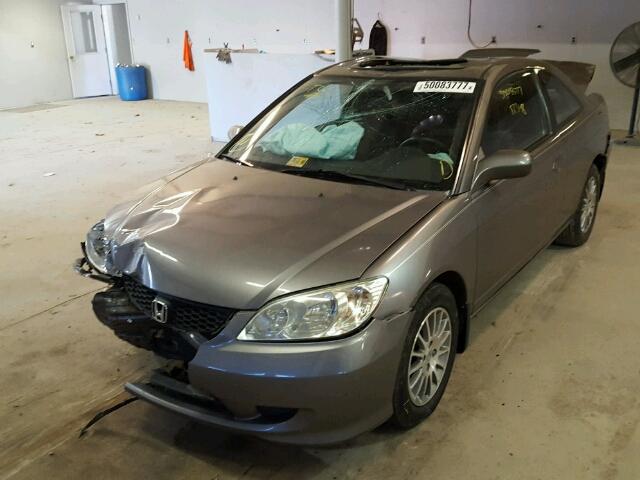 1HGEM22955L065158 - 2005 HONDA CIVIC EX 灰色 照片 2