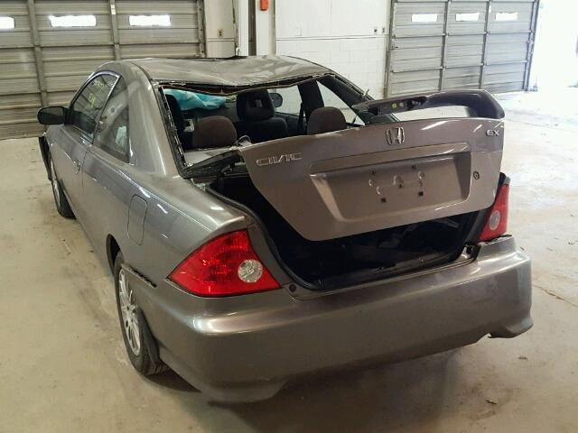 1HGEM22955L065158 - 2005 HONDA CIVIC EX 灰色 照片 3