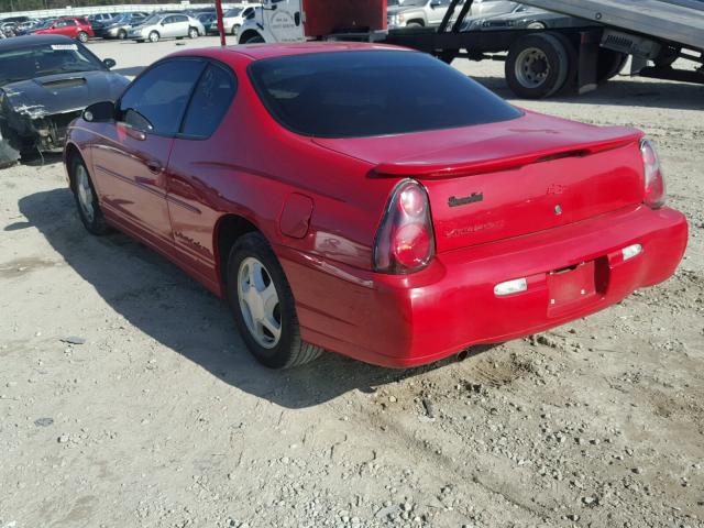 2G1WX12K039304667 - 2003 CHEVROLET MONTE CARL RED photo 3