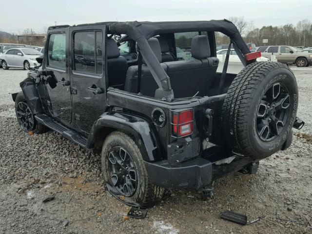 1C4BJWEGXHL687707 - 2017 JEEP WRANGLER U BLACK photo 3