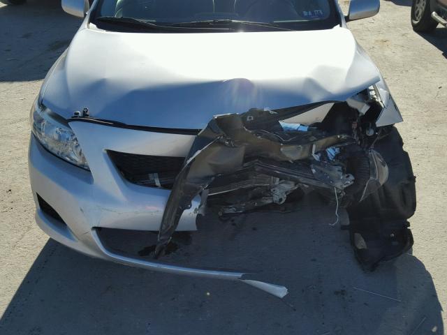 1NXBU4EE9AZ344747 - 2010 TOYOTA COROLLA BA SILVER photo 7