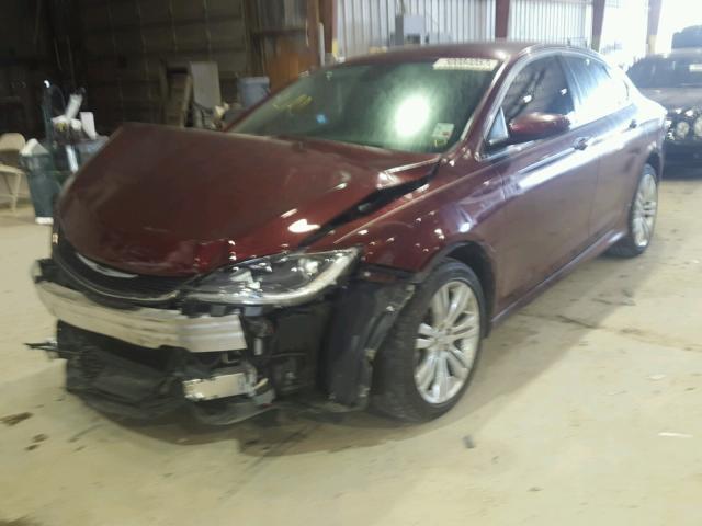 1C3CCCAB4FN664176 - 2015 CHRYSLER 200 LIMITE MAROON photo 2