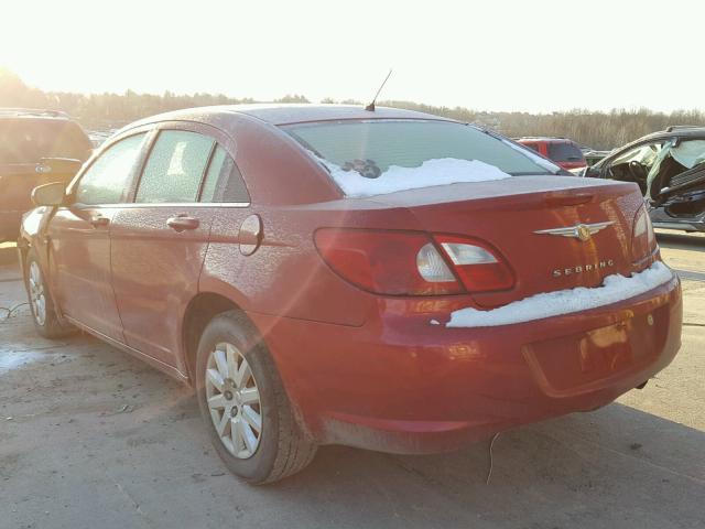 1C3LC46K27N610553 - 2007 CHRYSLER SEBRING RED photo 3