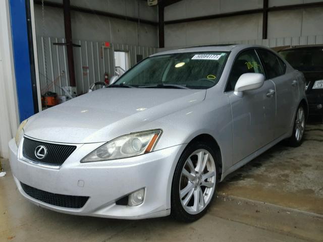 JTHBK262672043178 - 2007 LEXUS IS 250 SILVER photo 2