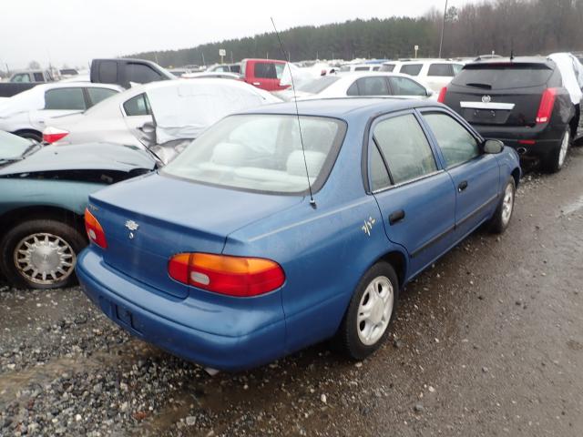 1Y1SK5484XZ409815 - 1999 CHEVROLET GEO PRIZM 蓝色 照片 4