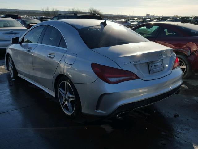 WDDSJ4EB6EN081500 - 2014 MERCEDES-BENZ CLA 250 SILVER photo 3