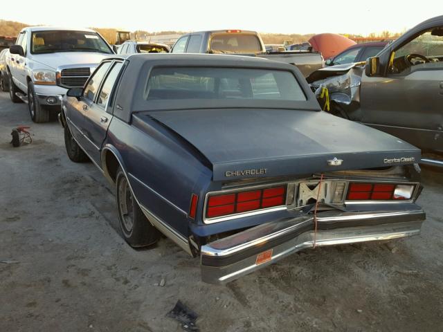 1G1BU51E6KA138054 - 1989 CHEVROLET CAPRICE CL BLUE photo 3