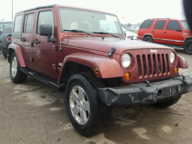 1J4GA59157L141847 - 2007 JEEP WRANGLER S BURGUNDY photo 1