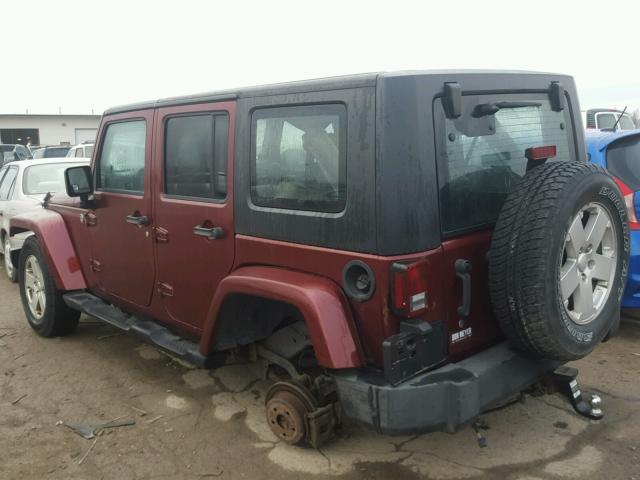 1J4GA59157L141847 - 2007 JEEP WRANGLER S BURGUNDY photo 3