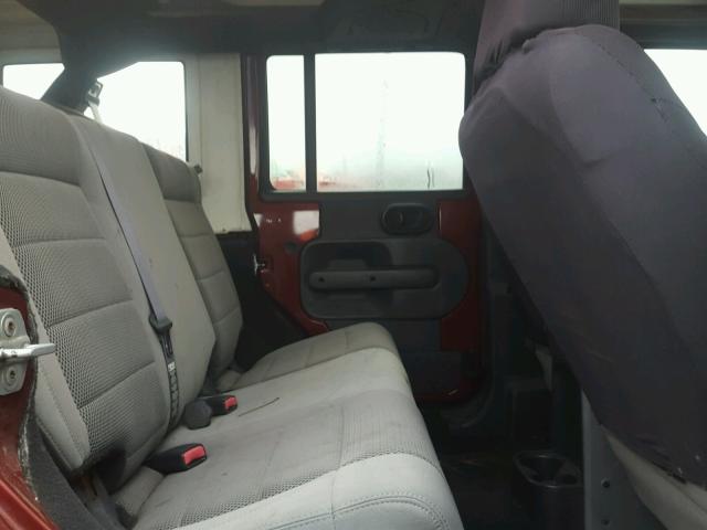 1J4GA59157L141847 - 2007 JEEP WRANGLER S BURGUNDY photo 6