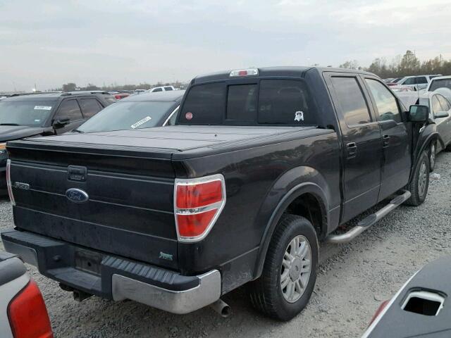 1FTFW1CV5AFA88077 - 2010 FORD F150 SUPER BLACK photo 4