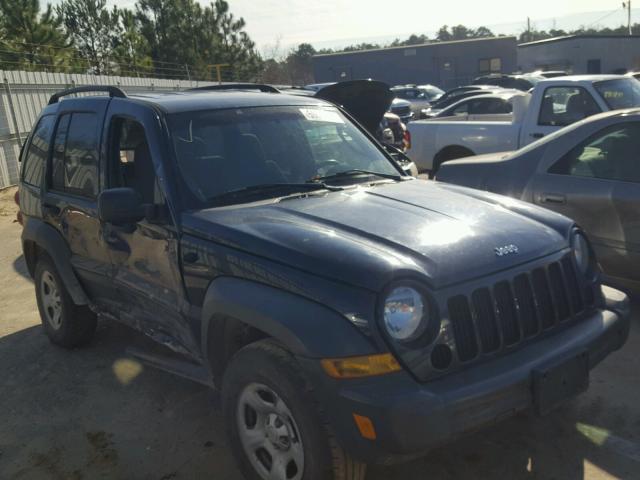 1J4GL48K86W170657 - 2006 JEEP LIBERTY SP BLUE photo 1