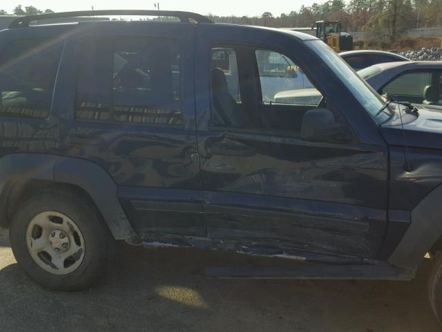 1J4GL48K86W170657 - 2006 JEEP LIBERTY SP BLUE photo 9