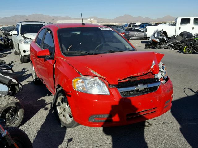 KL1TD5DE1AB112176 - 2010 CHEVROLET AVEO LS RED photo 1