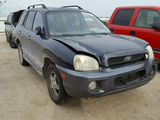 KM8SC13E04U676603 - 2004 HYUNDAI SANTA FE G BLACK photo 1