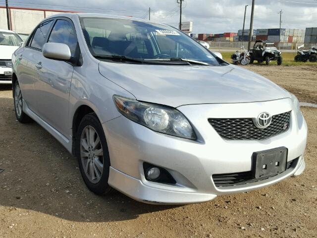 2T1BU4EE4AC455711 - 2010 TOYOTA COROLLA BA SILVER photo 1