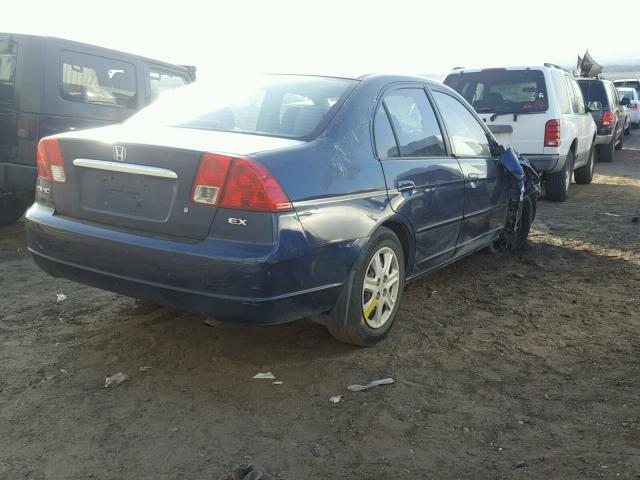 2HGES26723H564959 - 2003 HONDA CIVIC EX BLUE photo 4