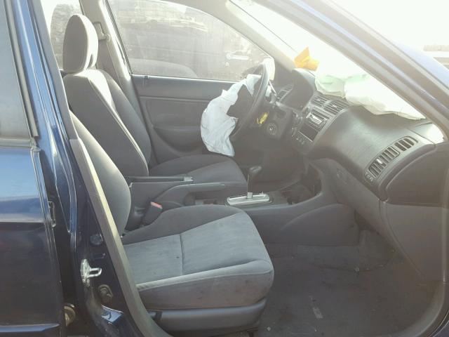 2HGES26723H564959 - 2003 HONDA CIVIC EX BLUE photo 5