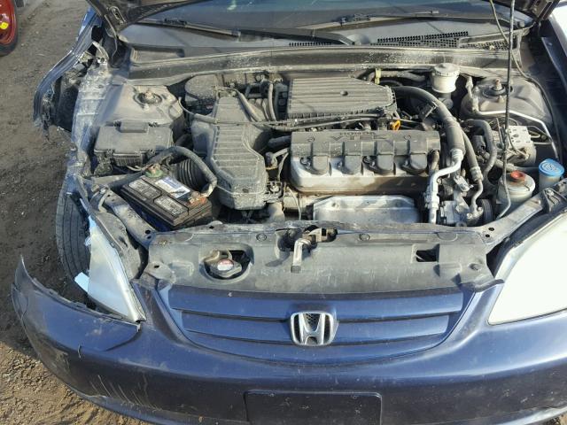 2HGES26723H564959 - 2003 HONDA CIVIC EX BLUE photo 7