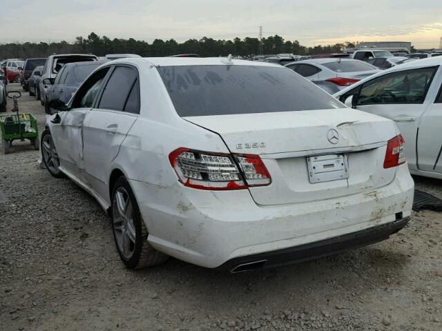 WDDHF5KB6DA667450 - 2013 MERCEDES-BENZ E 350 WHITE photo 3