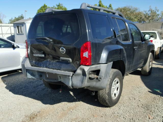 5N1AN08UX8C529037 - 2008 NISSAN XTERRA OFF BLACK photo 4