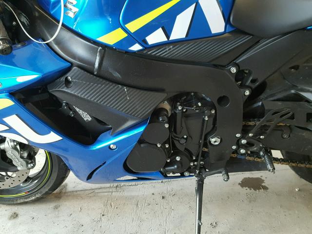 JS1GR7MA2F2100706 - 2015 SUZUKI GSX-R750 BLUE photo 7