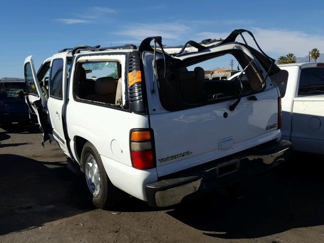 3GKEC16Z05G127556 - 2005 GMC YUKON XL C WHITE photo 3