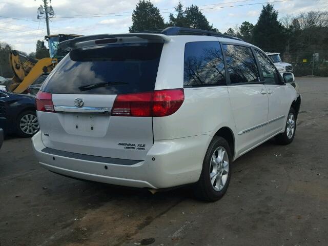 5TDBA22C55S048588 - 2005 TOYOTA SIENNA XLE WHITE photo 4