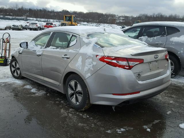 KNAGM4AD1B5005397 - 2011 KIA OPTIMA HYB SILVER photo 3