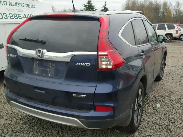 5J6RM4H90GL078741 - 2016 HONDA CR-V TOURI BLUE photo 4