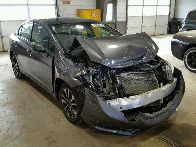 19XFB2F85DE249324 - 2013 HONDA CIVIC EX GRAY photo 1