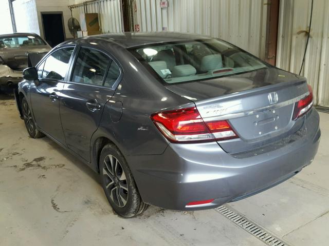 19XFB2F85DE249324 - 2013 HONDA CIVIC EX GRAY photo 3