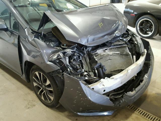 19XFB2F85DE249324 - 2013 HONDA CIVIC EX GRAY photo 9