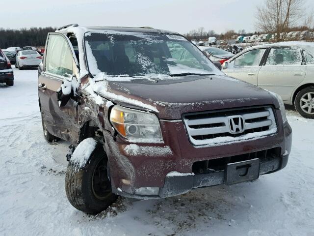 5FNYF18518B042973 - 2008 HONDA PILOT EXL MAROON photo 1