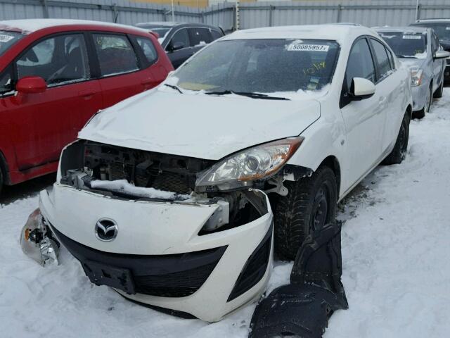 JM1BL1SF8A1334621 - 2010 MAZDA 3 I WHITE photo 2