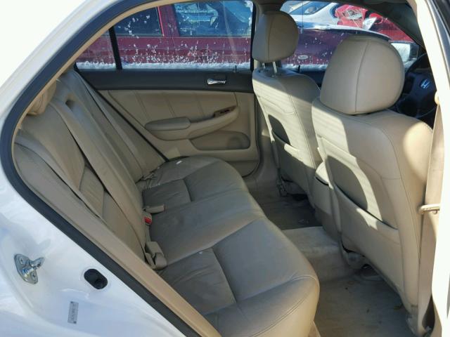 1HGCM66504A018992 - 2004 HONDA ACCORD EX WHITE photo 6