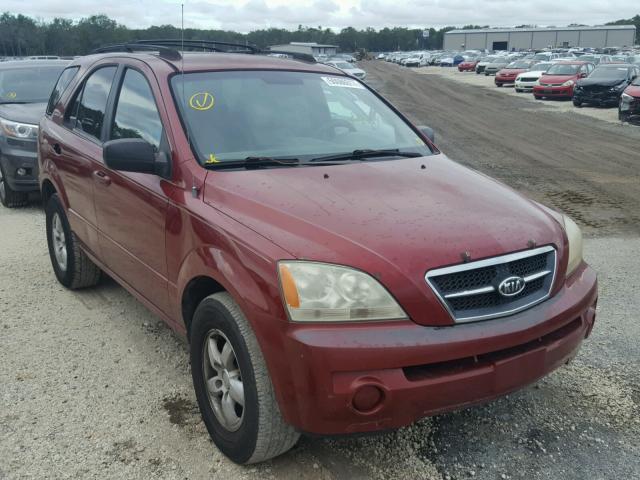 KNDJD733465549512 - 2006 KIA SORENTO EX RED photo 1