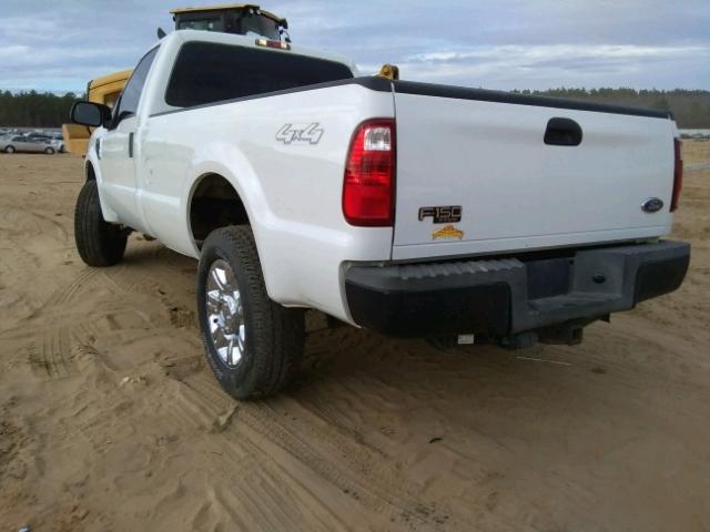 1FTNF21588ED31577 - 2008 FORD F250 SUPER WHITE photo 3