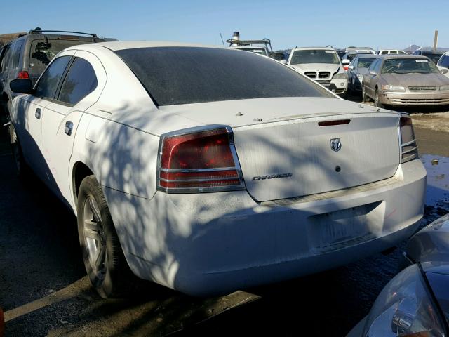 2B3KA43G57H801407 - 2007 DODGE CHARGER SE WHITE photo 3