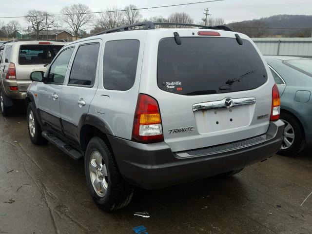 4F2YZ04134KM29221 - 2004 MAZDA TRIBUTE LX SILVER photo 3