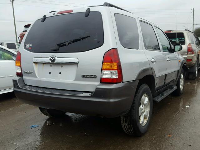 4F2YZ04134KM29221 - 2004 MAZDA TRIBUTE LX SILVER photo 4